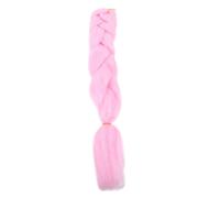GATHINESS Glow the Dark Braiding Hair Extensions, Glow the Dark Twisted Hair, High Temperature Silk, Pink, for Stage Performance and Cosplay, Women