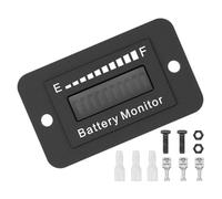 GATHINESS Golf Cart Battery Displaying Device with High Precision Measurement and Adjustable Voltage Black Abs Electronic Battery Voltage Display Meter for Electric Cars Suitable