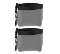 GATHINESS Golf Waterproof Ball 2pcs Portable with Cleaning Bag Detachable Clip Compact, Neoprene Rubber Pouch with Soft Interior and Washable Design for On-course Cleaning and Rainy Days