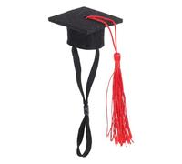 GATHINESS Graduation Time Cute Decorative Little Cute Hat Canvas Graduation Cap Headband for Small Birds and Dogs, Easy to Wear Black Cat Pig Hat Photo Props for Special Occasions
