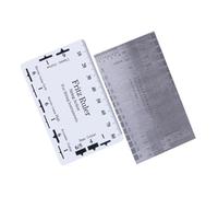 GATHINESS Guitar String Action Gauge Ruler Easy to Use Measuring Tool 2pcs Stainless Steel and Material for String Height Adjustment for Electric and Classical Guitars at Home Or