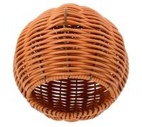 GATHINESS Handwoven Brown Plastic Parrot Hanging Nest Cave for Pet Birds with Easy Hanging Installation and Climate Adaptation Ventilated Imitation Rattan Bird House and Outdoor Spaces