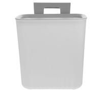 GATHINESS Hanging Kitchen Trash Bin with Compact Design and Easy Installation, Wall Mounted White Pp Small Trash Can for Cabinet Door and Car Use, Space-saving Waste Container