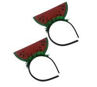 GATHINESS Headbands with Chic and Stylish Look Made of Felt Cloth Watermelon Design 2pcs Hair Accessories to Create a Fun and Happy Atmosphere for Festival Decor and Photo Props