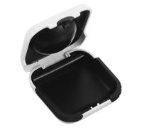 GATHINESS Hearing Aid Case Hearing Aid Storage Box Portable Waterproof Hard Protective Sponge Abs PVC 6.00x6.00x2.50cm White Travel Seniors