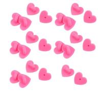 GATHINESS Heart Shaped Brooch Pins 100Pcs Pink Plastic Butterfly Pin Backs with Tight Clasp for Jewelry Making and Corsage Boutonniere Use