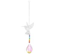GATHINESS Hummingbird Please Colours with Assorted Ornament Hanging Or me help identify the phrases and Crystal Material, Unique Design Hanging Decor for to Photography Prop Home Decoration