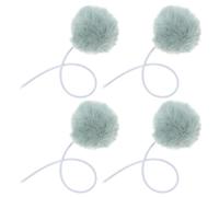 GATHINESS Interactive Cat Balls with Bell 4Pcs Plush Replacement for Cat Trees and Scratching Posts Suitable