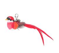 GATHINESS Interactive Cat Teaser with Bell Replacement Head Featuring Plush Feather Bird Design for Indoor Cats, Easy to Control and Attracting Cat's Attention, for Play