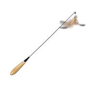 GATHINESS Interactive Cat Teaser with Wear-resistant Stainless Steel Material Replacement Spring for Engaging Pet Cats Indoors for Kitten
