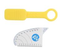 GATHINESS Jaw Trainer Tongue Exerciser Jaw Muscle Trainer Silicone 0.5-1.5cm Bite Yellow Strength Adjustment Bite Correction for Work and Home Men