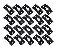 GATHINESS Keyhole Hangers with Anti-Rust Sturdy Design 20pcs Iron Heavy Duty Speaker Wall Brackets in Black for Hanging Your Photos and Audio Equipment