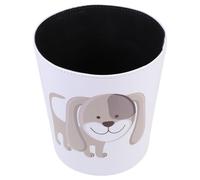 GATHINESS L Leather Waterproof Storage Bucket Trash Can with Lid, Creative and Multipurpose Waste Bin for Home and Office, Easy to Clean and Convenient to Store Garbage