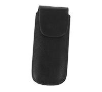 GATHINESS Leather Ten-hole Blues Harmonica Case, Black Faux Leather Storage Box with Protective Cover, Compact Carry Pouch Suitable for Travel and Daily Use