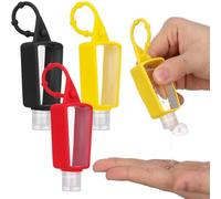GATHINESS Liquid Containers Travel Bottles Leak Proof for Hand Washing and Toiletries 4pcs 30ml Plastic and Silicone Random Color