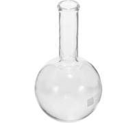GATHINESS Long Neck Flask Glass Flat Bottom Distillation Flask 500ml for Pharmaceutical Production and Distillation Operations