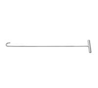 GATHINESS Long Reach Pin Puller 32 Inch Stainless Steel Automotive Pulling Tool with Dual Hook Synchronized Pulling and Five Wheel Sliding System for Manhole Cover and Couplers Use