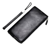 GATHINESS Long Wallet Convenient Multifunctional Wallet Large Capacity Men's Pu Leather Zipper Purse with Holding Bills and No Easy Deformation Features for Daily Use and Outdoor Travel