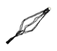 GATHINESS Macrame Cotton Rope Wall Hanger for Ukulele and Guitar with Simple Elegant Design, Sturdy Handwoven Instrument Holder Suitable for Home and Garden Use