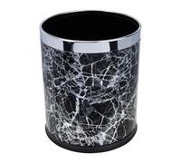 GATHINESS Marbling Plastic Trash Can for Bathroom and Office, Lightweight round Garbage Container with Easy to Move Design, Marble Pattern Waste Bin for Home or Hotel Use