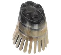 GATHINESS Massage Tool Ox Horn Scalp Comb with Meridian Structure for Scrub and Fatigue Relief Suitable for Unisex in Hair and Shower Use