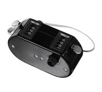 GATHINESS Mechanical Double Tally Counter with Four Digit Display Handheld Visitor Counter for Golf Baseball Fishing Training Black