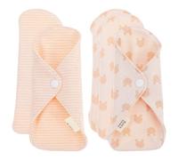GATHINESS Menstrual Pads and Foldable Design 5pcs Washable Organic Cotton with Powerful Absorbing Ability for Women During Menstrual Period and Traveling Use