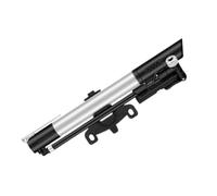 GATHINESS Mini Bike Tire Inflator, Aluminium Alloy, Switchable Valves | Smooth Pull Rod, Low Resistance, Compact Frame Mount Design, Black Finish, American and French Valve Support