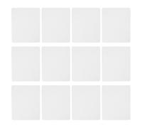 GATHINESS Mouse Pads Wear-Resistant Sublimation Blank 12pcs White for Heat Transfer Printing, Rubber Desk Mats, Portable Design for Office and Students