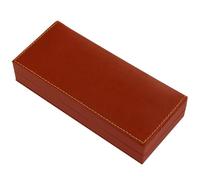 GATHINESS Multi-Function Pu Leather Pen Case for Organizing Pens with Elegant Brown Design, Simple and High-end Style Suitable for Home Storage and Students