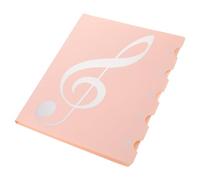 GATHINESS Music Folder for Piano with Expandable Index Tabs Pink Colour Holds and Lightweight for Organising Music Scores