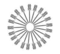 GATHINESS Nail Drill Sanding Bands 20pcs Silver Metal Resistant to Rust with 2.35mm Mandrel for Natural and Gel Nails Personal Manicure and Pedicure