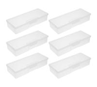 GATHINESS Nail Tool Storage Box Lightweight Manicure Equipment 6pcs for Plastic , Organizer Case and Small Manicure Tools for Personal Use the Go and DIY Art