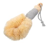 GATHINESS Natural Sisal Hemp Bath Brush with Long Wooden Handle, Comfortable to Use Exfoliating Back Scrubber for Shower and Bath, Body Brush for Improved Circulation and Skin Cleansing