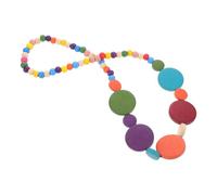 GATHINESS Natural Wood Beads Necklace for Women Lightweight Hypoallergenic Ethnic Boho Tribal Style Wooden Beaded Choker Suitable for Casual Wear and Formal Events