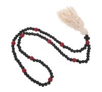 GATHINESS Orthodox Chotki Prayer Rope Necklace with 110 Wooden Beads, Stable Knot Structure and Christian Cross Pendant, Traditional Prayer Design for Church Worship and Traveling