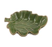 GATHINESS Outdoor Butterfly Feeder Ceramic Station Leaf Shape Bee Watering Tray for Garden Lawn Yard Natural Water Pit Feature