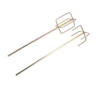 GATHINESS Paint and Mud Mixer Stirring Rod Steel Construction Hexagonal Head 2pcs Rust Resistant for Electric Drill for Cement and Plaster Mixing Tasks
