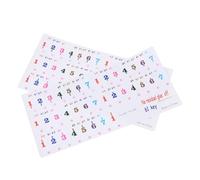 GATHINESS Piano Keyboard Stickers with No Glue Residue for Beginners 2 Sheets Adhesive Decals and Damage-free Removal, for Easy Piano Introduction and Learning