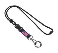 GATHINESS Polyester Phone Lanyard with Quick Detachable Design and Lightweight Zinc Alloy Clip for Hospitals and Workplaces, Stylish Id Badge Holder Neck Strap with Unique American Flag