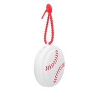 GATHINESS Portable Silicone Baseball Coin Purse Keychain with Sweatproof Design, Small Sports Style Earphone and Earbud Storage Case for Gym Sessions and Outdoor Activities