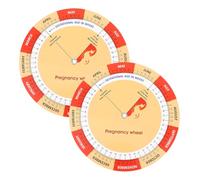 GATHINESS Pregnancy Wheel with Fetal Growth Chart Paper 2Pcs Color Printed Date Calculator for Moms-To-Be Easy Pregnancy Tracking and Schedule Guide