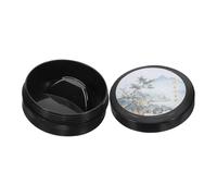 GATHINESS Preserve Inkslab Covered Chinese Inkslab Portable Plastic Lidded Inkstone Creative Appearance Fine Workmanship for Painters and Beginners Chinese Calligraphy Supplies