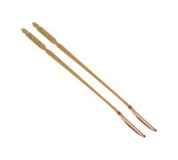 GATHINESS Professional Holes Bamboo Accessories Dulcimer Yangqin 2pcs with Ebony Strip, Khaki Colour, Good Elasticity and Weight-reducing for Enhanced Musical Performance