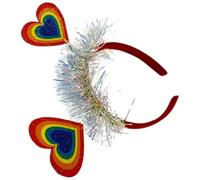 GATHINESS Rainbow Pride Headband Pride Month Hair Accessories with Adjustable Size and Plush Material, Vibrant Colours Not Easy to Fall for Women and Men for Events and Birthday Party