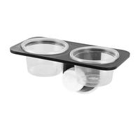 GATHINESS Reptile Feeder Bowl with Suction Cup Plastic for Glass Tanks | Stable Wall Mount, Solid Construction, for Chameleon and Centipede in Acrylic Boxes