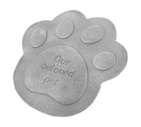 GATHINESS Resin Paw Print Stepping Stone for Garden Walkways and Lawns | Textured Painted Finish, All-weather Use, PET Memorial Accent, Safer Footing between Beds and Grass