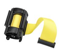 GATHINESS Retractable Safety Barrier Belt for Crowd Control, Yellow Plastic Material, Not Easy to Deform, Prevents Access, for School Use, Telescopic Isolation Barrier