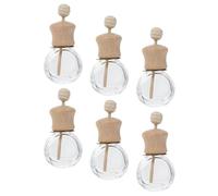 GATHINESS Reusable Fragrance Diffuser Bottles 10ml Glass Aroma Diffuser for Car Air Conditioner 6pcs with Clip on Perfume Dispenser Suitable for Wedding Daily Use