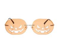 GATHINESS Rimless Hollow Pumpkin Sunglasses Not Easily Deformed or Broken Chic and Stylish Pumpkin-shaped Eyewear Made of Sturdy PC Material for Festival and Vacation Beach Party